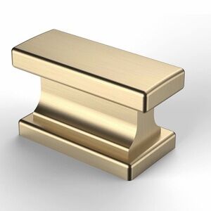 AsidRama Brushed Brass Rectangular Cabinet/ Drawer Knobs Quantity 16